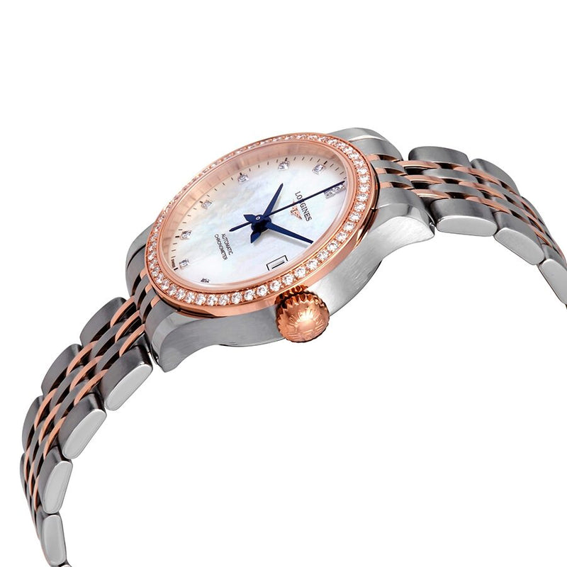 Longines Record Automatic Diamond Ladies Watch #L2.320.5.89.7 - Watches of America #2