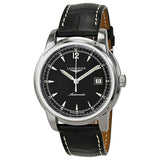 Longines Saint-Imier Automatic Black Dial Stainless Steel Black Leather Men's Watch L2.766.4.59.3#L2.766.4593 - Watches of America