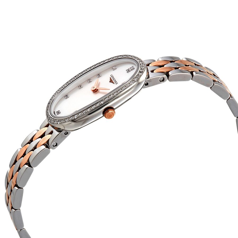 (ロンジン) Symphonette 18K Rose Gold Diamonds Ladies Watch LONGINES Symphonette Diamond MOP Dial 18K Rose Gold SS