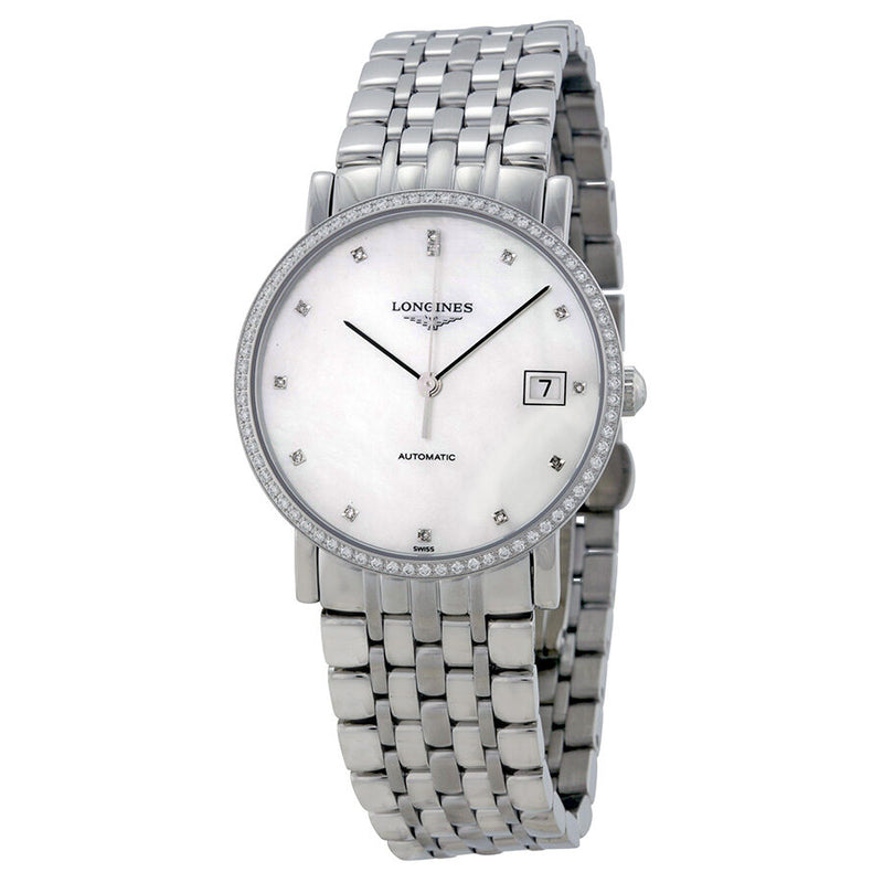 Longines Elegant Automatic White Dial Stainless Steel Watch L48090876#L4.809.0.87.6 - Watches of America