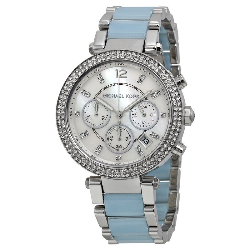 Michael Kors Parker Mother of Pearl Dial Ladies Watch MK6138 - Watches of America #2