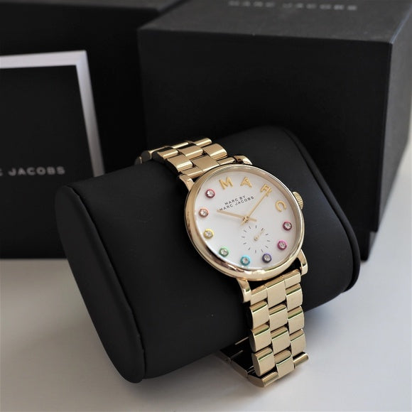 Marc Jacobs Baker White Dial Gold 36mm Ladies Watch MBM3440 - Watches of America #4