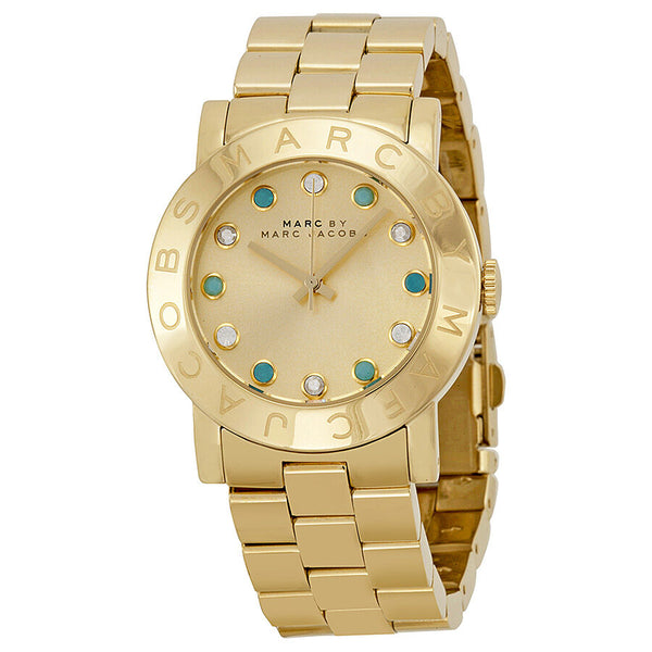 Marc by Marc Jacobs Amy Dexter Gold dial Gold-tone Ladies Watch #MBM3215 - Watches of America