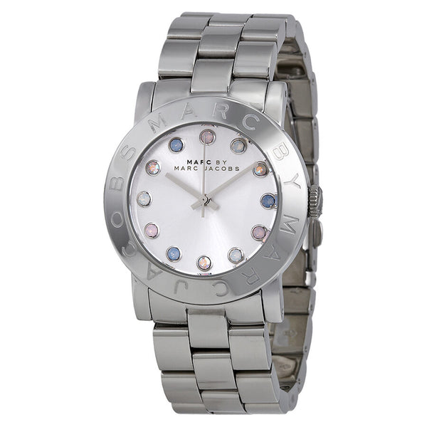 Marc by Marc Jacobs Amy Dexter Silver Dial Stainless Steel Ladies Watch MBM3214 - Watches of America