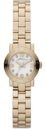 Marc By Marc Jacobs Amy Dinky White Dial Gold-tone Stainless Steel Ladies Watch MBM3226 - Watches of America