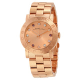 Marc by Marc Jacobs Amy Texter Rose Dial Rose Gold-tone Ladies Watch #MBM3216 - Watches of America