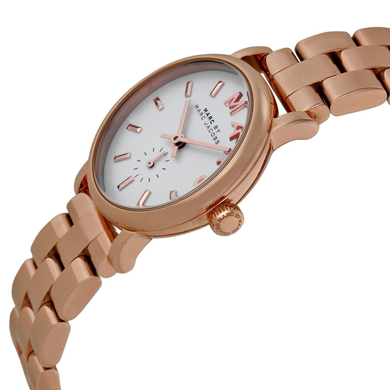 Marc by Marc Jacobs Baker White Dial Rose Gold-plated Ladies Watch MBM3248 - Watches of America #2