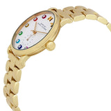 Marc Jacobs Baker White Dial Gold 36mm Ladies Watch MBM3440 - Watches of America #2