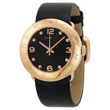 Marc by Marc Jacobs Black Dial Black Leather Ladies Watch MBM1225 - Watches of America