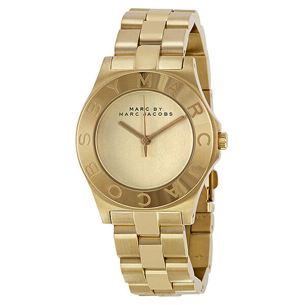 Marc by Marc Jacobs Blade Gold Dial Gold-tone Ladies Watch MBM3126 - Watches of America