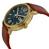 Marc by Marc Jacobs Fergus Green Dial Brown Leather Men's Watch MBM5077 - Watches of America #2