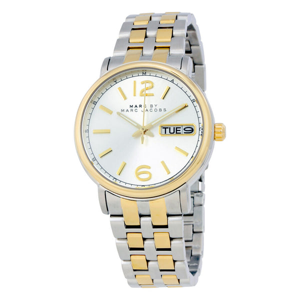 Marc by Marc Jacobs Fergus Silver Dial Two-tone Ladies Watch MBM3426 - Watches of America