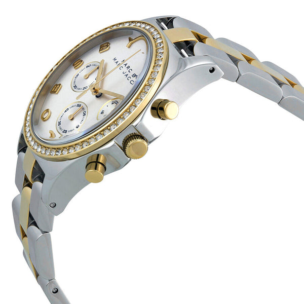 Marc by Marc Jacobs Henry Chronograph Silver Dial Stainless Steel Ladies Watch MBM3197 - Watches of America #2