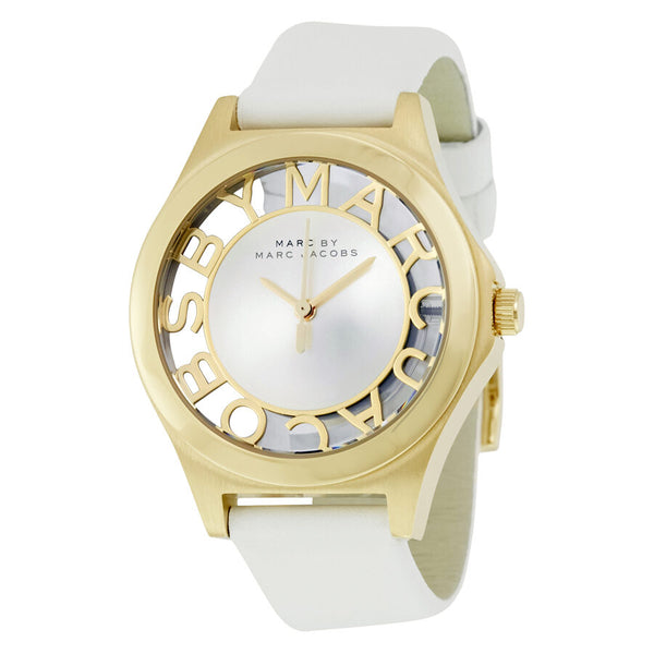 Marc by Marc Jacobs Henry White Dial White Leather Ladies Watch MBM1339 - Watches of America