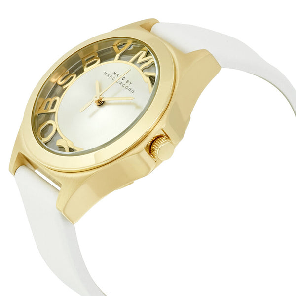 Marc by Marc Jacobs Henry White Dial White Leather Ladies Watch MBM1339 - Watches of America #2