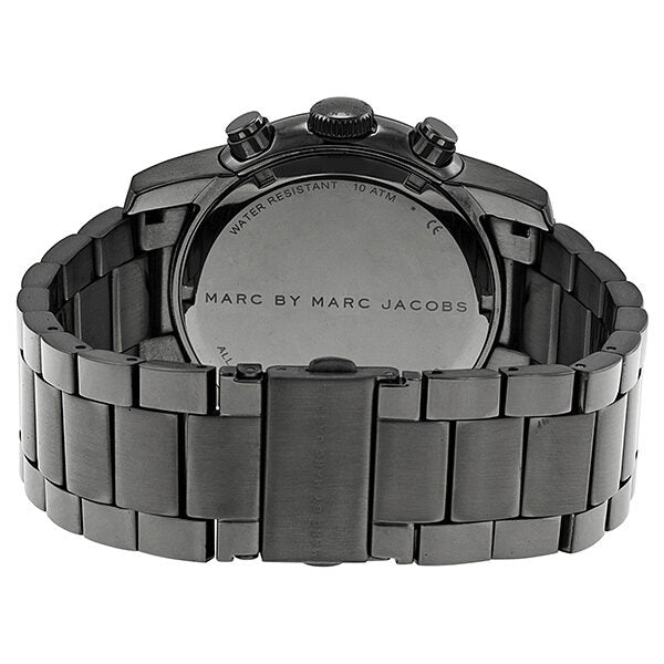 Marc By Marc Jacobs Larry Chronograph Dark Grey Dial Gunmetal Ion