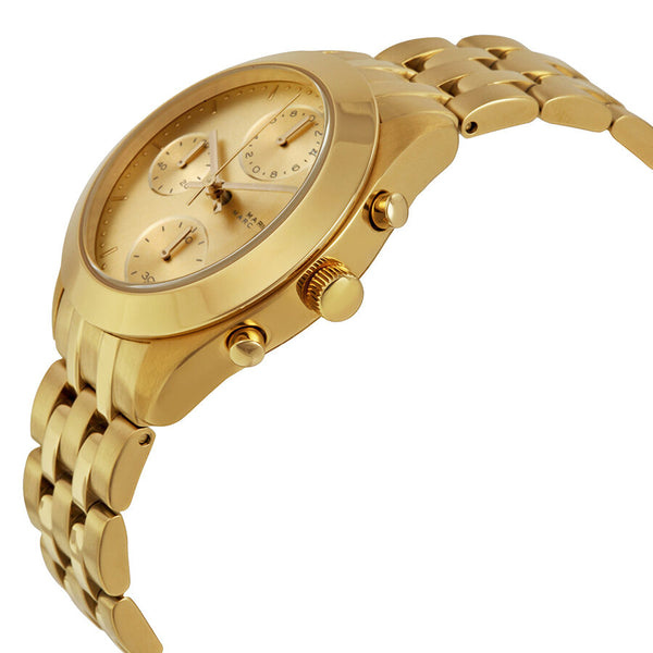 Marc by Marc Jacobs Peeker Chronograph Champagne Dial Gold-tone Ladies Watch MBM3393 - Watches of America #2