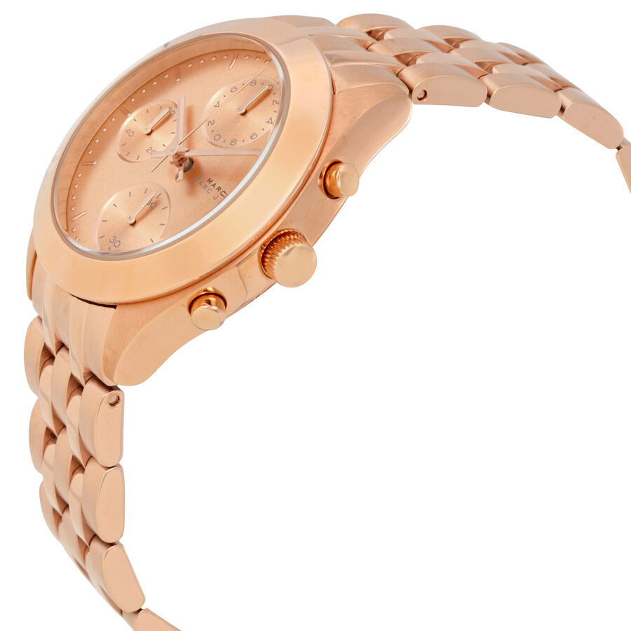 Marc By Marc Jacobs Peeker Chronograph Rose Gold-tone Ladies Watch 