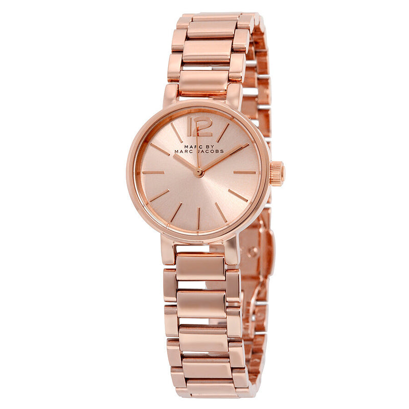 Marc By Marc Jacobs Peggy Rose Dial Rose Gold-tone Ladies Watch MBM3406 - Watches of America