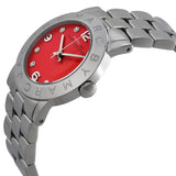 Marc By Marc Jacobs Red Dial Stainless Steel Ladies Amy Watch MBM3302 - Watches of America #2