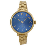 Marc by Marc Jacobs Sally Blue Dial Gold-tone Ladies Watch MBM3366 - Watches of America