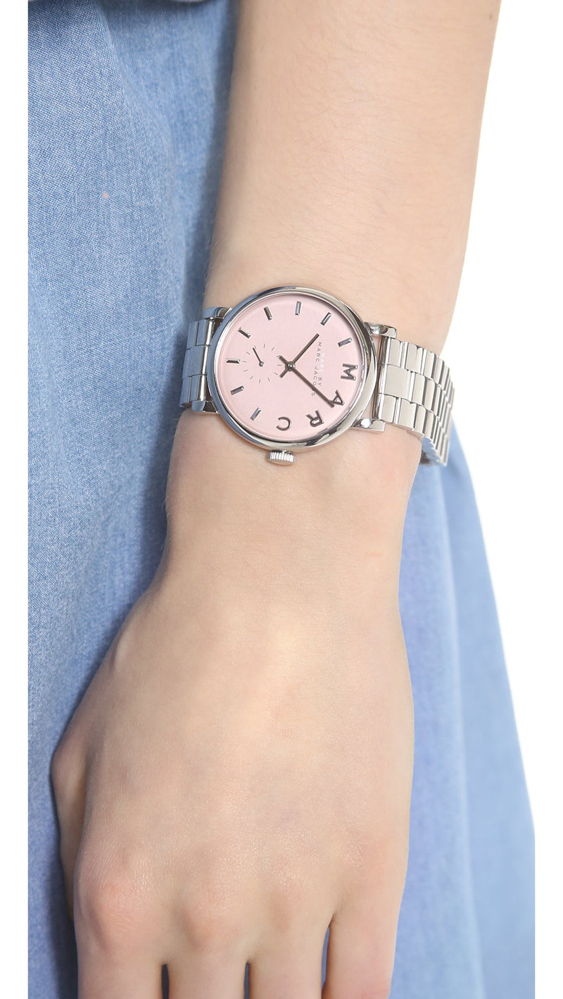 Marc By Marc Jacobs Baker Pink Women's Steel Wrist Watch MBM3280 - Watches of America #4
