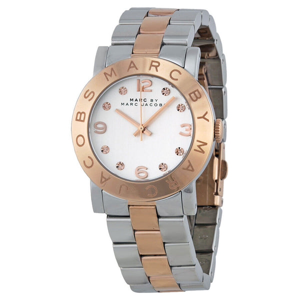 Marc by Marc Jacobs Silver Dial Two-tone Ladies Watch MBM3194 - Watches of America