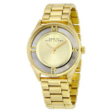 Marc by Marc Jacobs Tether Gold Dial Gold-tone Ladies Watch MBM3413 - Watches of America