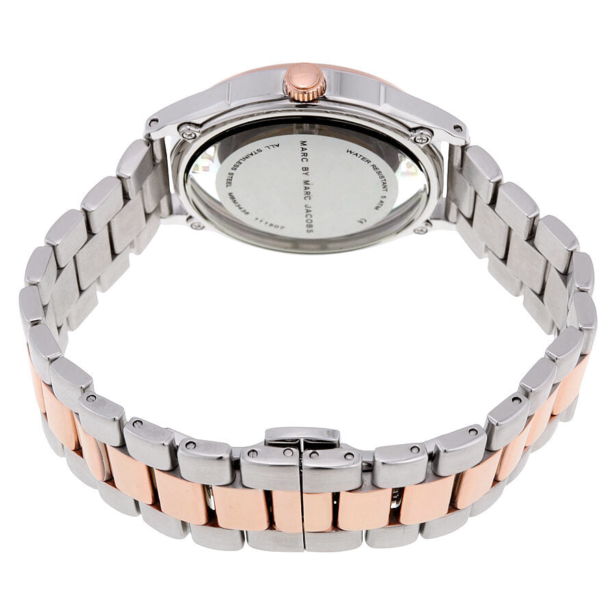 Marc By Marc Jacobs Tether Silver Transparent Dial Two-tone Ladies  