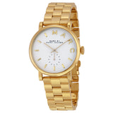 Marc by Marc Jacobs White Dial Gold-tone Ladies Watch #MBM3243 - Watches of America
