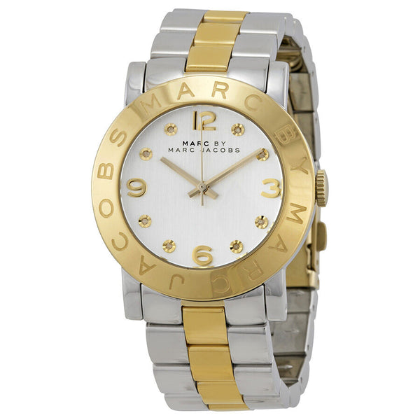 Marc Jacobs Amy Silver Dial Two-Tone Ladies Watch #MBM3139 - Watches of America