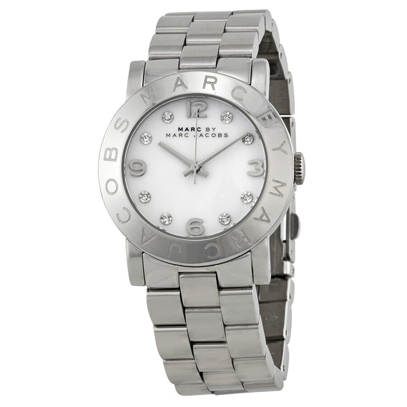 Marc by Marc Jacobs Amy White Dial Stainless Steel Ladies Watch MBM3054 - Watches of America