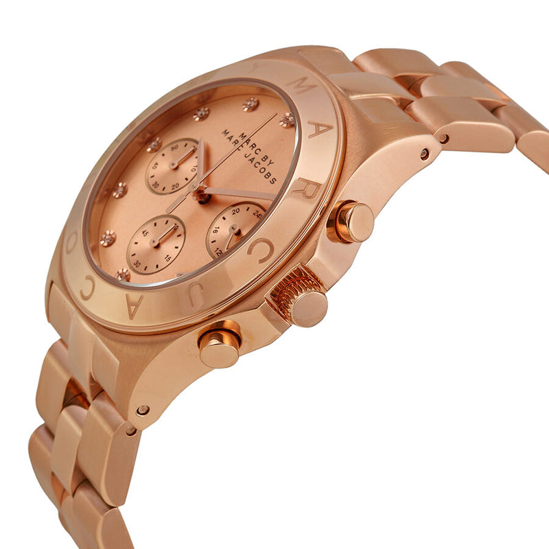 Marc by Marc Jacobs Blade Chronograph Rose Dial Ladies Watch MBM3102 - Watches of America #2
