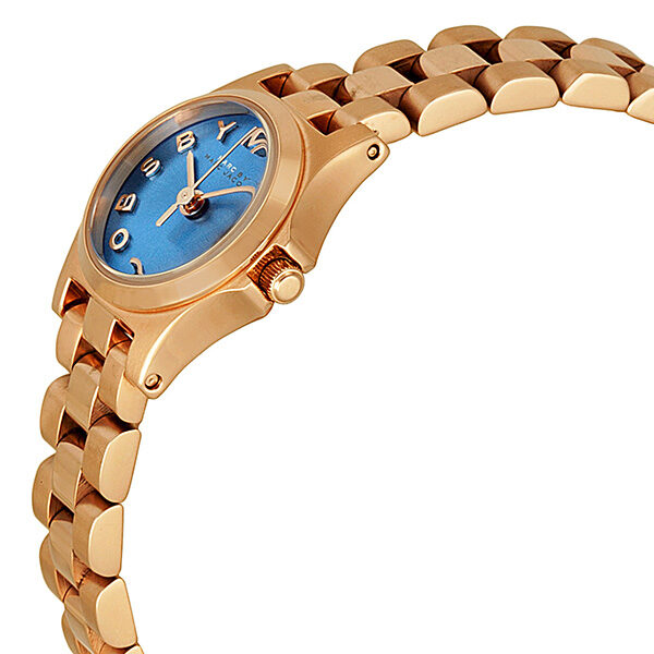 Marc by Marc Jacobs Henry Dinky Blue Dial Rose Gold-Tone Stainless Steel Ladies Watch MBM3204 - Watches of America #2