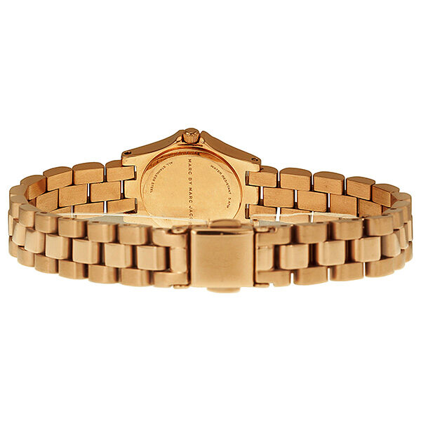 Marc by Marc Jacobs Henry Dinky Blue Dial Rose Gold-Tone Stainless Steel Ladies Watch MBM3204 - Watches of America #3