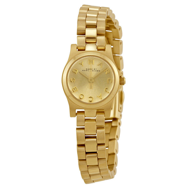 Marc by Marc Jacobs Henry Dinky Champagne Dial Gold-tone Ladies Watch MBM3199 - Watches of America
