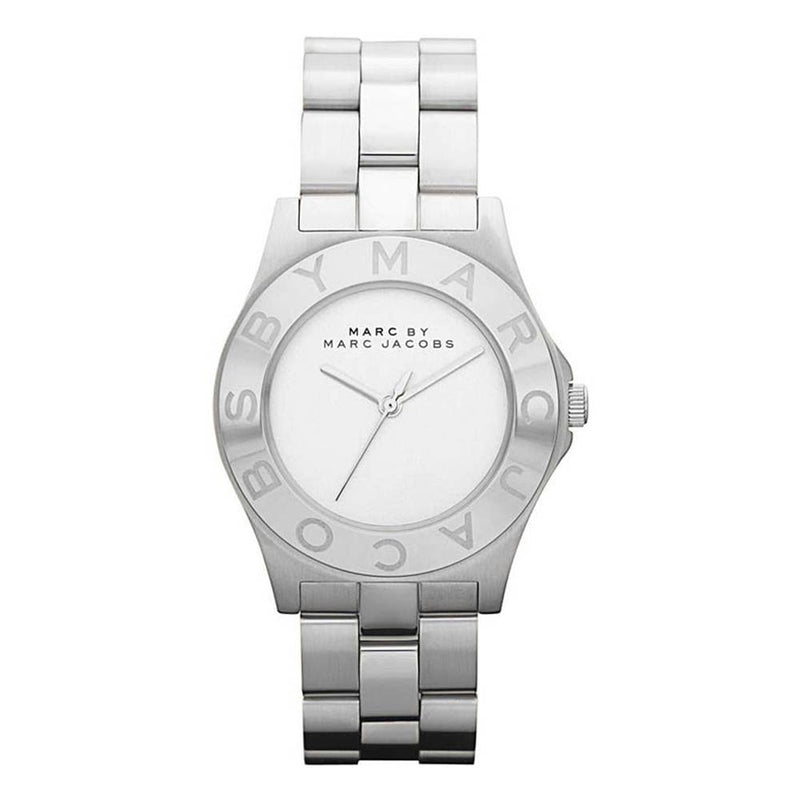 Blade White Dial Sliver Stainless Steel Ladies Watch 37mm  MBM3125 - Watches of America