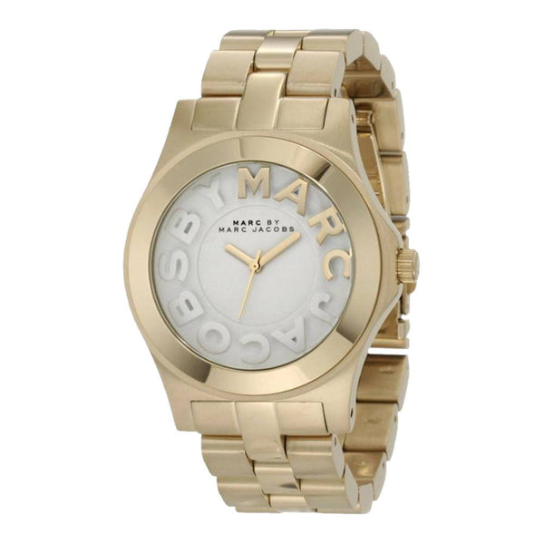 Marc Jacobs Women's 'Rivera' Gold-Tone Stainless Steel Watch  MBM3134 - Watches of America