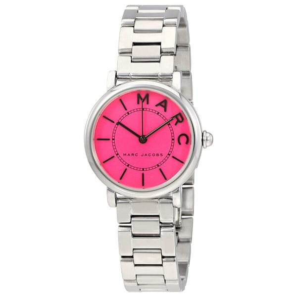 Marc Jacobs Roxy Fuchsia Dial Ladies Stainless Steel Watch MJ3528 - Watches of America