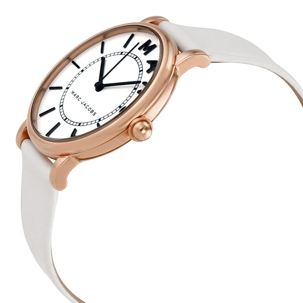 Marc Jacobs Roxy White Dial White Leather Ladies Watch MJ1561 - Watches of America #2