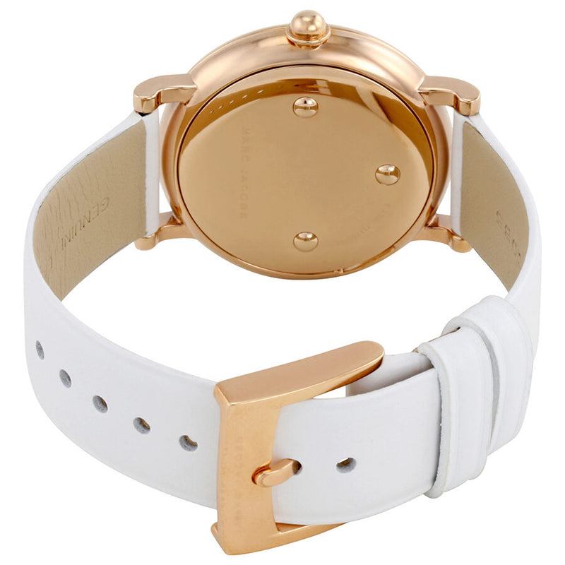 Marc Jacobs Roxy White Dial White Leather Ladies Watch MJ1561 - Watches of America #3