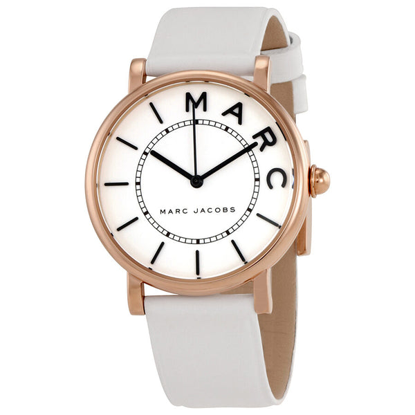 Marc Jacobs Roxy White Dial White Leather Ladies Watch MJ1561 - Watches of America