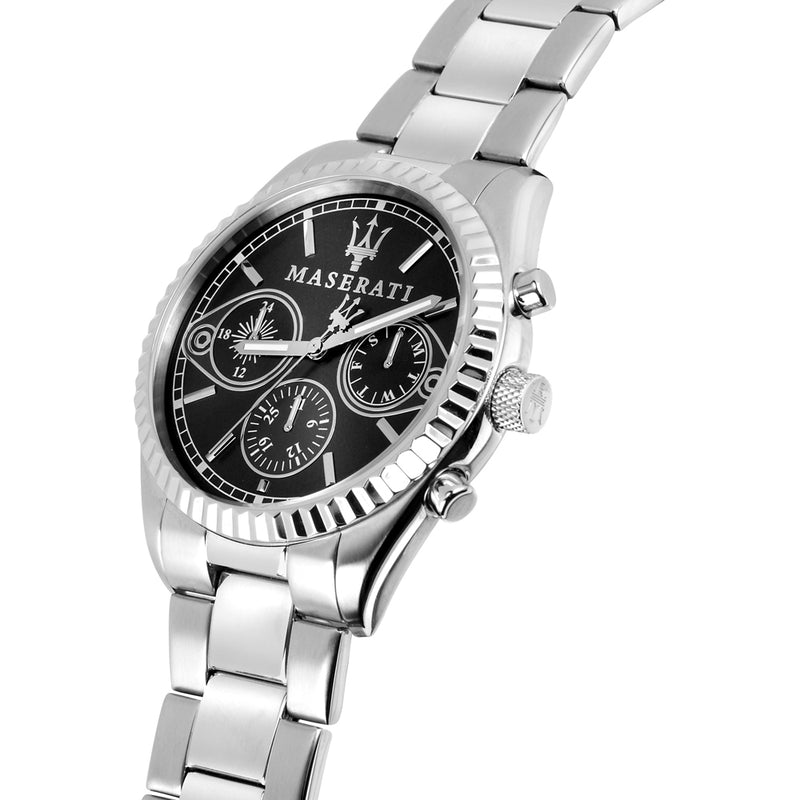 Maserati Competizione Chronograph Watch – Black Watches R88531 Quartz Men\'s America Dial of