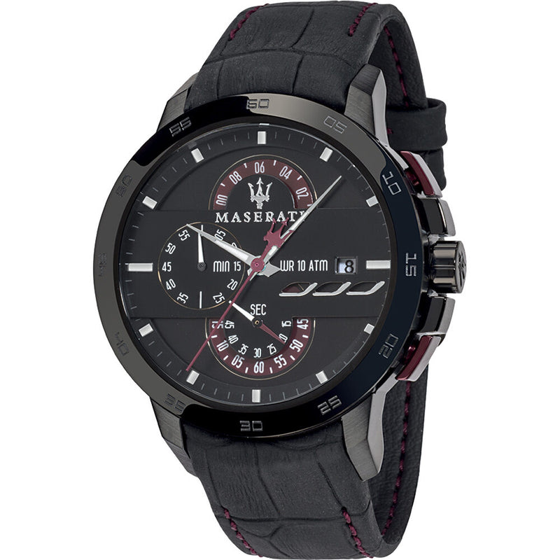 Maserati Ingegno Chronograph Black Dial Men's Watch R8871619003 - Watches of America
