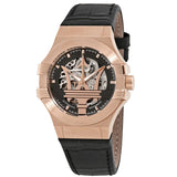 Maserati Potenza Automatic Black/Skeleton Dial Men's Watch R8821108002 - Watches of America