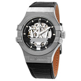 Maserati Potenza Automatic Black Skeleton Dial Men's Watch #R8821108038 - Watches of America