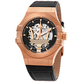 Maserati Potenza Automatic Black Skeleton Dial Men's Watch #R8821108039 - Watches of America