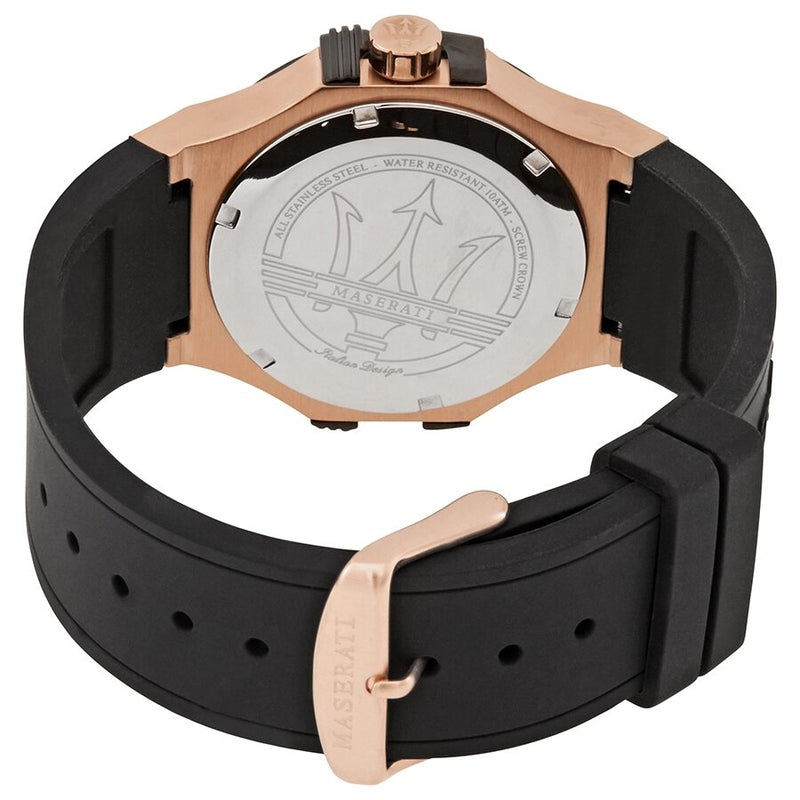 Maserati Potenza Black Dial Black Rubber Men's Watch R8851108002 - Watches of America #3