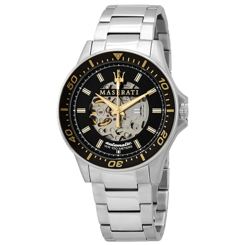 Maserati Sfida Automatic Black Dial Men's Watch R8823140002 - Watches of America