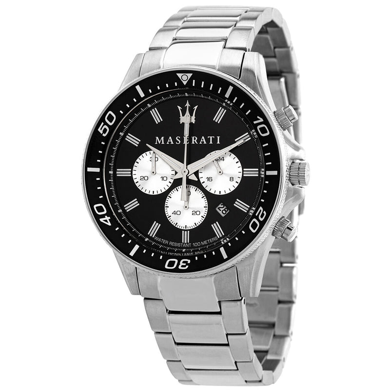 Maserati Sfida Chronograph Quartz Black Dial Men's Watch R8873640004 - Watches of America
